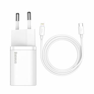 Incarcator iPhone Baseus Super Si 1C fast wall charger USB Type C 20 W Power Delivery + USB Type C - Lightning cable Incarcator iphone 14