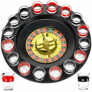 Joc de societate, ruleta + 16 pahare shot shot-uri