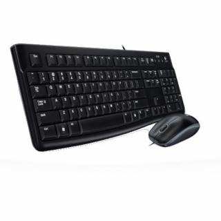 Kit Logitech MK120, USB 2.0, negru