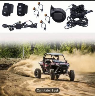 Kit semnalizare , atv , ssv, can am, polaris, segway, cf moto, Sistem semnalizare, buton , maverick, claxon