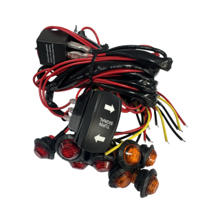 Kit semnalizare universal, atv , ssv, cana am, polaris, segway, cf moto, Sistem semnalizare, buton