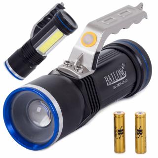 Lanterna Puternica cautare, police, offroad , COB, din aluminiu,functie zoom, iluminare 400metri, lanterna militara