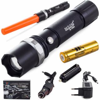 Lanterna Puternica cautare, police, offroad , CREE , din aluminiu,functie zoom, iluminare 600metri, lanterna militara - Copie