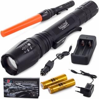 Lanterna Puternica cautare, police, offroad , CREE , din aluminiu,functie zoom, iluminare 600metri, lanterna militara