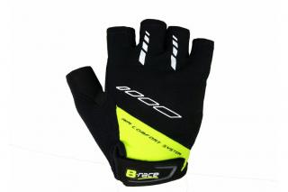 MANUSI B-RACE CU GEL NEGRU LIME, L