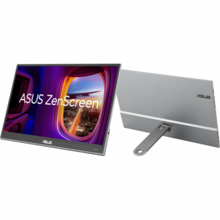 Monitor OLED Portabil ASUS ZenScreen MQ16AHE, 15.6inch, 1920x1080, 1ms GTG, Silver