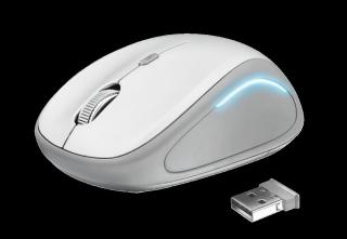 Mouse Trust Yvi FX 1600 DPI, alb