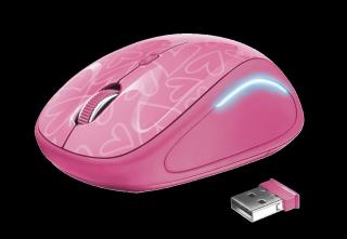 Mouse Trust Yvi FX 1600 DPI, roz