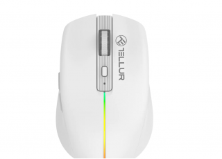 Mouse wireless Tellur Silent Click, alb