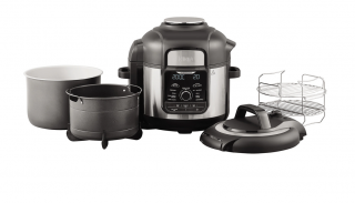 Multicooker Ninja OP500EU, 1460W, 7.5L, functie Slow Cook, 9 moduri de gatire, Negru