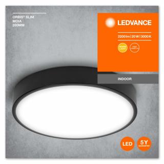 ORBIS SLIM MOIA 280MM 20W 830 BK LEDV