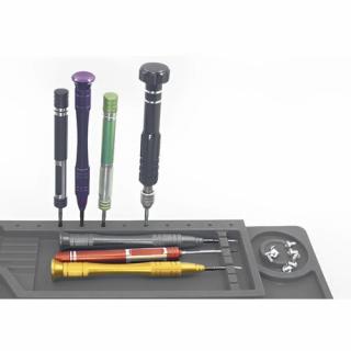 Pad Silicon banc lucru profesional service gsm ,organizator, 30x45cm , negru