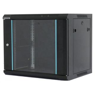 RACK 4U 600x450 MONTAJ PERETE NEGRU