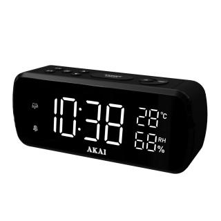 Radio ceas digital Akai ACR-1080, Radio ceas digital Akai cu afisare temperatura si umiditate