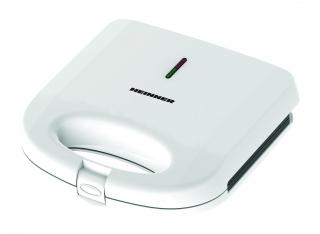 Sandwich maker HEINNER SWAN SM-K750FGWH, 750w, capacitate: 2 sandwich-uri, placi antiadezive fixe tip grill, alb