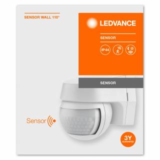 SENSOR WALL 110DEG IP44 WT LEDV