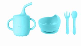 Set 4 piese din silicon,blue