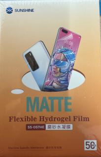 Set 50buc Folie Sunshine  SS-057HE HD Flexible Hydraulic Film   Folie hidrogel mata, folie pentru aparat taiat folii telefoane
