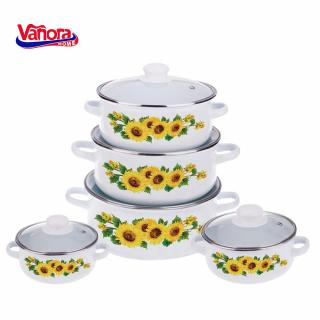 SET GATIT 10 PIESE EMAILAT SUN FLOWER