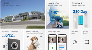 Sonerie Video TAPO D235, Video Doorbell Camera
