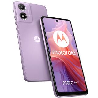 Telefon Motorola Moto E14, Octa Core 1.6 GHz, 64 GB + 2 GB RAM, LTE,Dual SIM, Pastel Purple