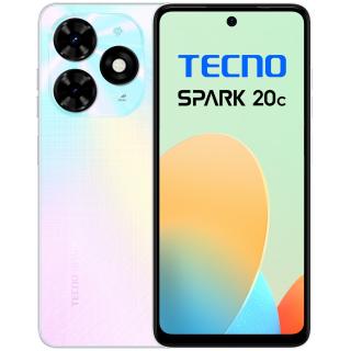 Telefon Tecno Spark 20C, Dual SIM, 4GB RAM, 128GB, Mystery White