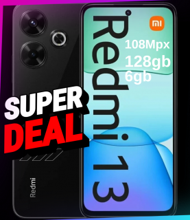 Telefon Xiaomi Redmi 13 128GB 6GB RAM Dual SIM Midnight Black