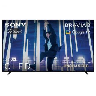 Televizor Sony BRAVIA 8 OLED 55XR80, 139 cm, Smart Google TV, 4K Ultra HD, 100 Hz, Clasa F (Model 2024)