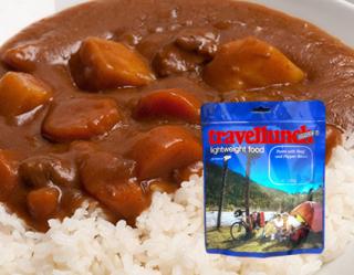 Aliment instant Travellunch Rice with Beef and Pepper sauce 50249E 250g