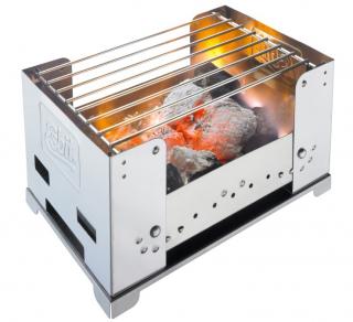 Gratar grill pliabil cu carbune Esbit BBQ300S, inox, 180x305x230mm