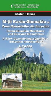 Harta Dimap Muntii Rarau-Giumalau si Zona Manastirilor din Bucovina