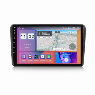 Navigatie Audi A3 ( 2002 - 2013 ) , 4GB RAM si 64GB ROM, Ecran QLED 9 inch, Android 13, Procesor Octacore, Slot sim 4G, Sunet DSP, Wireless Carplay si Android Auto, Camera Marsarier