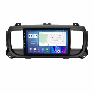 Navigatie Citroen Jumpy 3 Spacetourer 2016 - 2021 , 8GB RAM si 128GB ROM, Ecran QLED 9 inch, Android 14, Procesor Octacore, Slot sim 4G, Sunet DSP, Wireless Carplay si Android Auto, Camera Marsarier