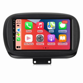 Navigatie Fiat 500X din 2014 - 2019, 8GB RAM si 128GB ROM, Ecran QLED 9 inch, Android 13, Procesor Octacore, Slot sim 4G, Sunet DSP, Wireless Carplay si Android Auto, Camera Marsarier