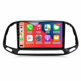 Navigatie Fiat Doblo din 2015-2020, 4GB RAM si 32GB ROM, Display QLED 9 inch, Wireless Carplay si Android Auto, Procesor Octacore, Slot sim 4G, Sunet DSP, Camera Marsarier, Bluetooth, USB, Wi Fi, Radi