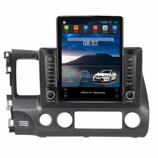 Navigatie Honda Civic din 2005-2012, Display TESLA 9.5 inch, 2GB RAM si 32GB ROM, Wireless Carplay si Android Auto, Procesor Octacore, Slot sim 4G, Sunet DSP, Camera Marsarier, Bluetooth, USB, Wi Fi,