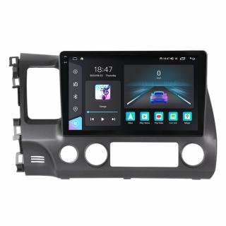 Navigatie Honda Civic din 2005-2012, Rezolutie 2K, Display QLED 9.5 inch, 4GB RAM si 64GB ROM, Android, Procesor Octacore, Slot sim 4G, Sunet DSP, Wireless Carplay si Android Auto, Camera Marsarier, U