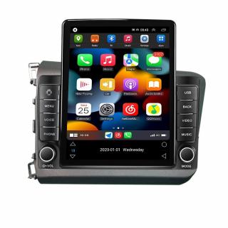 Navigatie Honda Civic din 2011-2015, Display TESLA 9.5 inch, 2GB RAM si 32GB ROM, Wireless Carplay si Android Auto, Procesor Octacore, Slot sim 4G, Sunet DSP, Camera Marsarier, Bluetooth, USB, Wi Fi,