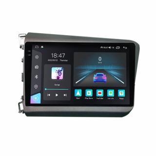 Navigatie Honda Civic din 2011-2015, Rezolutie 2K, Ecran QLED 9.5 inch, 8GB RAM si 128GB ROM, Android, Procesor Octacore, Slot sim 4G, Sunet DSP, Wireless Carplay si Android Auto