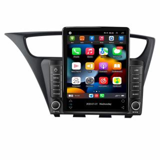 Navigatie Honda Civic Hatchback din 2012-2017, Display TESLA 9.5 inch, 2GB RAM si 32GB ROM, Wireless Carplay si Android Auto, Procesor Octacore, Slot sim 4G, Sunet DSP, Camera Marsarier, Bluetooth, US