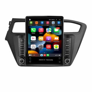 Navigatie Hyundai i20 din 2015-2017, Display TESLA 9.5 inch, 2GB RAM si 32GB ROM, Wireless Carplay si Android Auto, Procesor Octacore, Slot sim 4G, Sunet DSP, Camera Marsarier, Bluetooth, USB, Wi Fi,