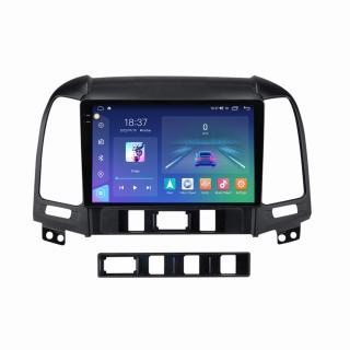 Navigatie Hyundai Santa Fe din 2006-2012, Rezolutie 2K, Ecran QLED 9.5 inch, 8GB RAM si 128GB ROM, Android, Procesor Octacore, Slot sim 4G, Sunet DSP, Wireless Carplay si Android Auto