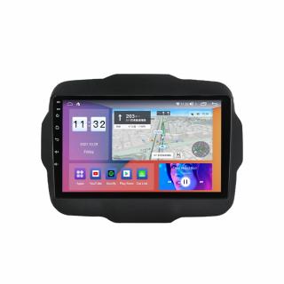 Navigatie Jeep Renegade din 2015-2021, 4GB RAM si 32GB ROM, Display QLED 9 inch, Wireless Carplay si Android Auto, Procesor Octacore, Slot sim 4G, Sunet DSP, Camera Marsarier, Bluetooth, USB, Wi Fi, R