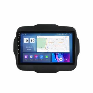 Navigatie Jeep Renegade din 2015-2021, Rezolutie 2K, Ecran QLED 9.5 inch, 8GB RAM si 128GB ROM, Android, Procesor Octacore, Slot sim 4G, Sunet DSP, Wireless Carplay si Android Auto