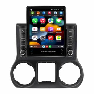 Navigatie Jeep Wrangler din 2011-2018, Display TESLA 9.5 inch, 2GB RAM si 32GB ROM, Wireless Carplay si Android Auto, Procesor Octacore, Slot sim 4G, Sunet DSP, Camera Marsarier, Bluetooth, USB, Wi Fi