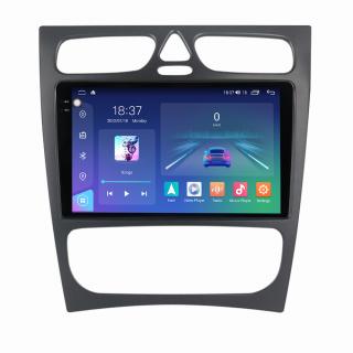 Navigatie Mercedes C Class W203 CLK W209 din 2000-2005, Rezolutie 2K, Ecran QLED 9.5 inch, 8GB RAM si 128GB ROM, Android, Procesor Octacore, Slot sim 4G, Sunet DSP, Wireless Carplay