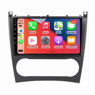 Navigatie Mercedes C Class W203 W209 Facelift din 2004-2011,  Android 14 , 4GB RAM, Octacore, Slot Sim 4G, DSP, GPS, Wi-FI, Carplay, Android Auto, USB, Bluetooth, Waze, Touchscreen, 9 inch