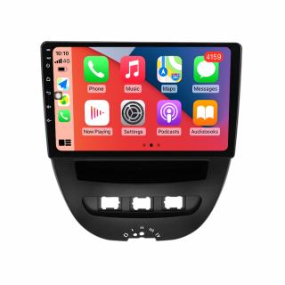 Navigatie Peugeot 107 si Citroen C1 din 2005 - 2015, 8GB RAM si 128GB ROM, Ecran QLED 10 inch, Android 13, Procesor Octacore, Slot sim 4G, Sunet DSP, Wireless Carplay si Android Auto, Camera Marsarier