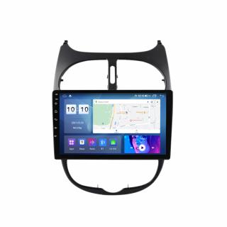Navigatie Peugeot 206 , 8GB RAM si 128GB ROM, Ecran QLED 9 inch, Android 14, Procesor Octacore, Slot sim 4G, Sunet DSP, Wireless Carplay si Android Auto, Camera Marsarier