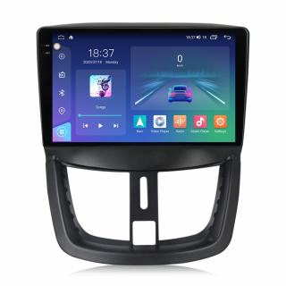 Navigatie Peugeot 207 din 2006-2015, Rezolutie 2K, Display QLED 9.5 inch, 4GB RAM si 64GB ROM, Android, Procesor Octacore, Slot sim 4G, Sunet DSP, Wireless Carplay si Android Auto, Camera Marsarier, U